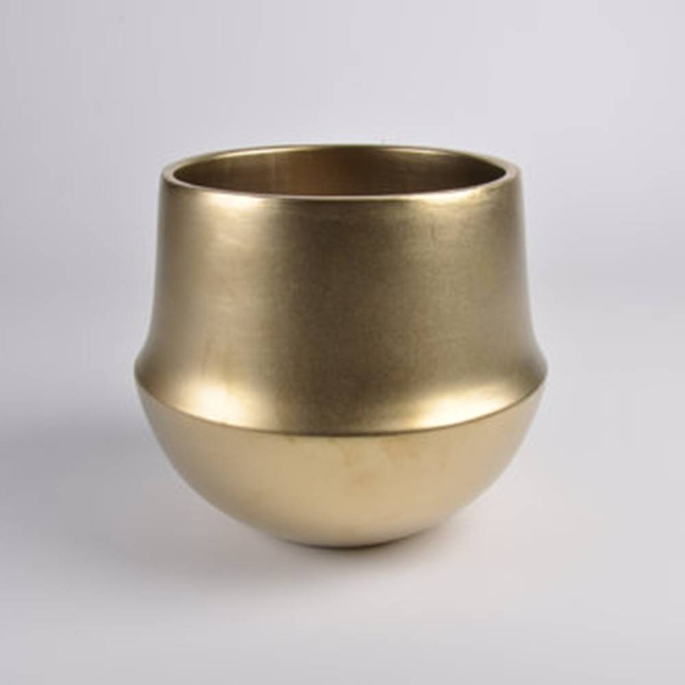 Fusion Flowerpot, Gold - Fine Matte Ceramic Pot