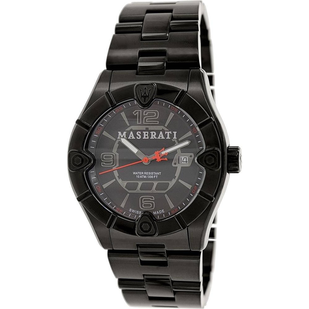 Meccanica Black Stainless Steel Swiss Watch - Area Trend