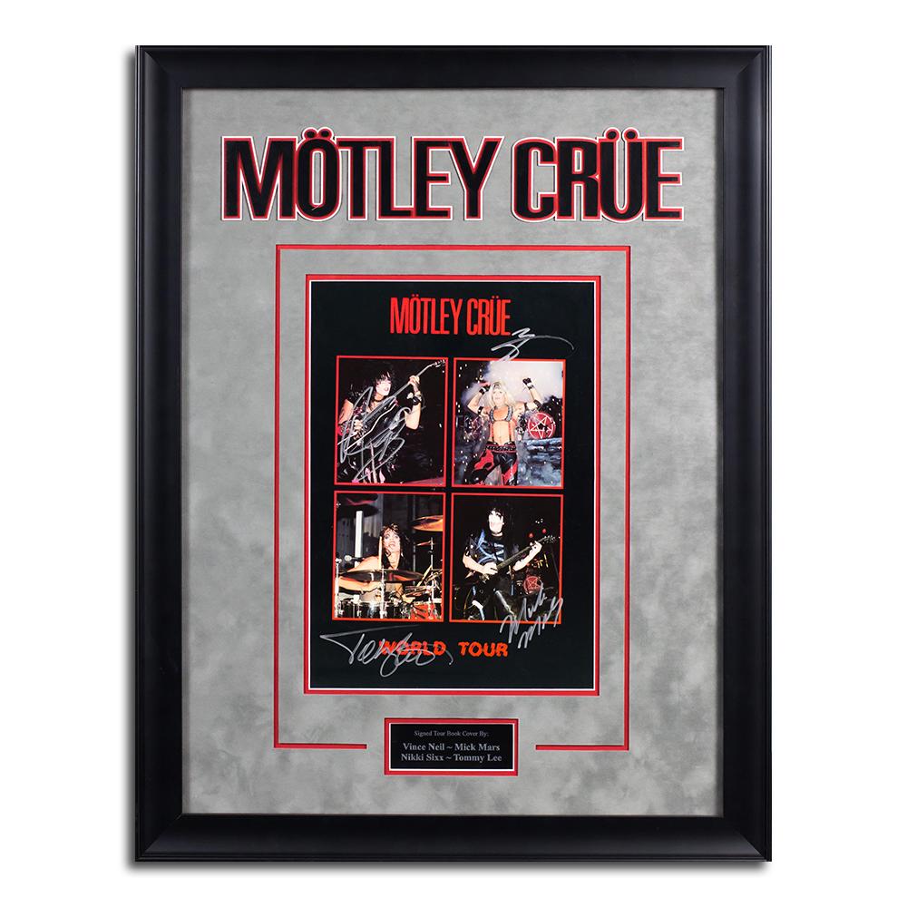 Motley Crue World Tour Signed Photo Music Memorabilia